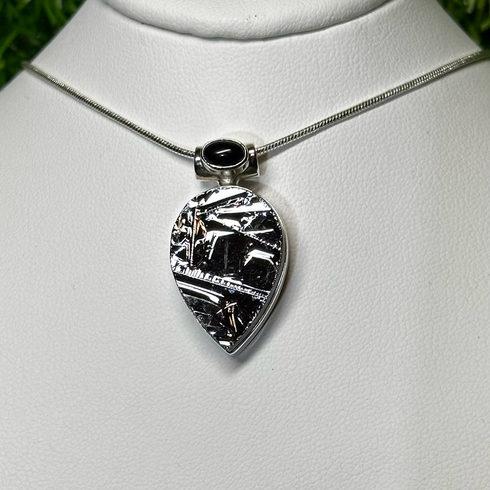 Healing Silicon & Black Onyx 925 Sterling Silver